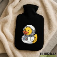 W&auml;rmflasche Quietscheente Astronaut Gummiente...