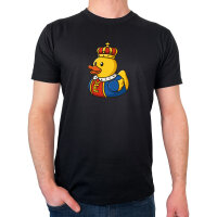 Herren T-Shirt Quietscheente König Gummiente King