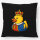 Kissen Quietscheente König Gummiente King 40x40cm