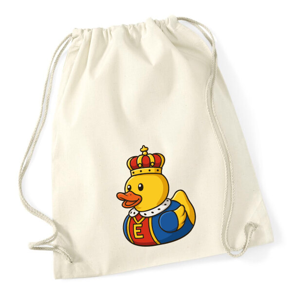 Turnbeutel Quietscheente König Gummiente King 12 Liter