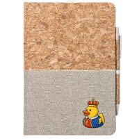 Notizbuch A5 Quietscheente König Gummiente King 80...