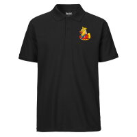 Herren Polo Shirt Quietscheente Königin Gummiente Queen