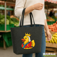Filz Shopper Quietscheente Königin Gummiente Queen...