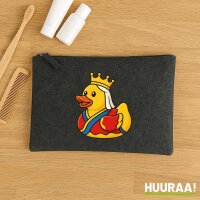 Kulturbeutel Quietscheente Königin Gummiente Queen 1...