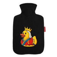 Wärmflasche Quietscheente Königin Gummiente Queen