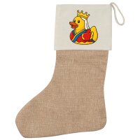 Weihnachtsstrumpf Quietscheente K&ouml;nigin...