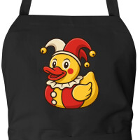 Schürze Quietscheente Joker Gummiente Hofnarr mit...