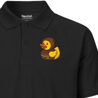 Herren Polo Shirt Quietscheente Mönch Gummiente Kloster