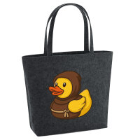 Filz Shopper Quietscheente Mönch Gummiente Kloster...