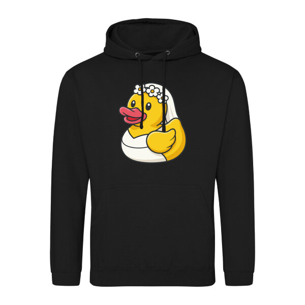 Unisex Hoodie Quietscheente Braut Gummiente Hochzeit