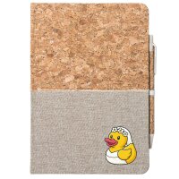 Notizbuch A5 Quietscheente Braut Gummiente Hochzeit 80...