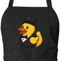 Schürze Quietscheente Bräutigam Gummiente...