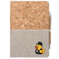 Notizbuch A5 Quietscheente Bräutigam Gummiente...