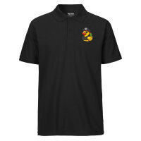 Herren Polo Shirt Quietscheente Pirat Gummiente Freibeuter