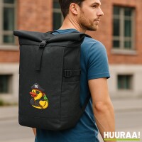Kurierrucksack Quietscheente Pirat Gummiente Freibeuter...