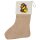 Weihnachtsstrumpf Quietscheente Pirat Gummiente Freibeuter Beige Jute