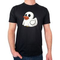 Herren T-Shirt Quietscheente Geist Gummiente Halloween