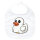 Baby Lätzchen Quietscheente Geist Gummiente Halloween Klettverschluss