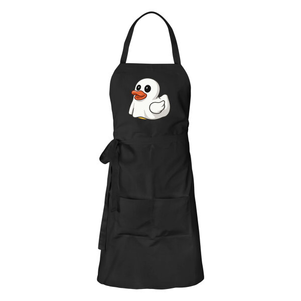 Schürze Quietscheente Geist Gummiente Halloween mit Taschen