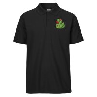 Herren Polo Shirt Quietscheente Zombie Gummiente Halloween