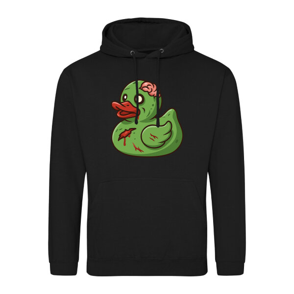 Unisex Hoodie Quietscheente Zombie Gummiente Halloween