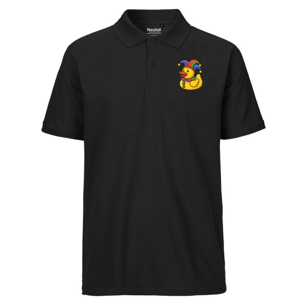 Herren Polo Shirt Quietscheente Karneval Gummiente Jeck