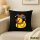Kissen Quietscheente Karneval Gummiente Jeck 40x40cm