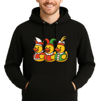Unisex Hoodie Quietscheente Dreigestirn Gummiente Karneval