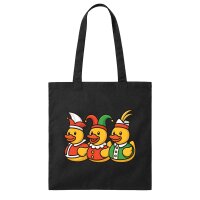 Jutebeutel Quietscheente Dreigestirn Gummiente 10 Liter