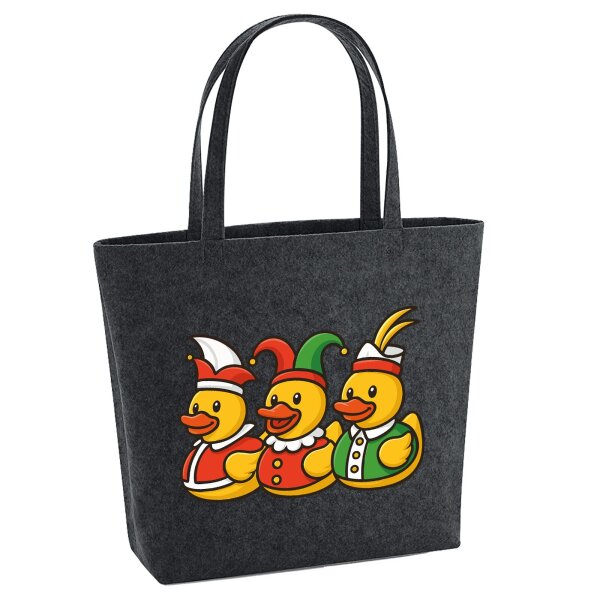 Filzshopper Quietscheente Dreigestirn Gummiente, 22 Liter