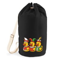 Seesack Quietscheente Dreigestirn Gummiente 20 Liter Black