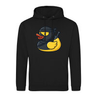 Unisex Hoodie Quietscheente Ninja Gummiente Krieger