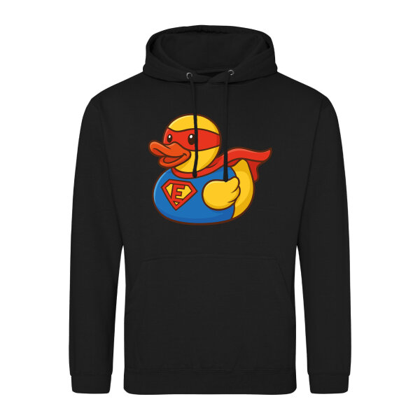 Unisex Hoodie Quietscheente Superheld Gummiente Hero
