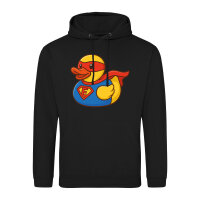 Unisex Hoodie Quietscheente Superheld Gummiente Hero