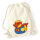 Turnbeutel Quietscheente Superheld Gummiente Hero 12 Liter