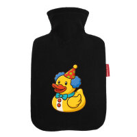 Wärmflasche Quietscheente Clown Gummiente Zirkus