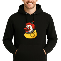 Unisex Hoodie Quietscheente Horrorclown Gummiente...