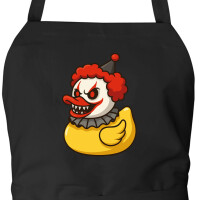 Schürze Quietscheente Horrorclown Gummiente...