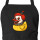 Schürze Quietscheente Horrorclown Gummiente Gruselclown mit Taschen