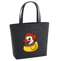 Filzshopper Quietscheente Horrorclown Gummiente, 22 Liter