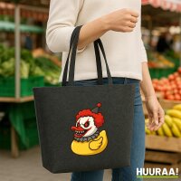 Filzshopper Quietscheente Horrorclown Gummiente, 22 Liter