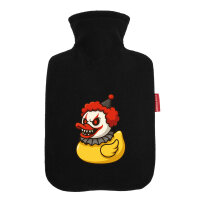 Wärmflasche Quietscheente Horrorclown Gummiente...