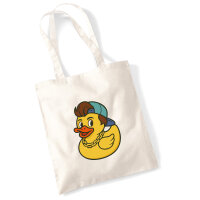 Jutebeutel Quietscheente 90er Gummiente 90s 10 Liter