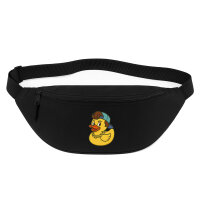 Bauchtasche Quietscheente 90er Gummiente 90s 2,5 Liter Black