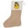 Weihnachtsstrumpf Quietscheente 90er Gummiente 90s Beige Jute