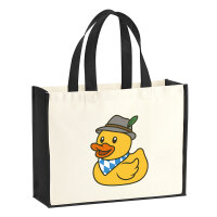 Jutetasche Quietscheente Bayern Gummiente Oktoberfest 21...