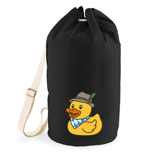 Seesack Quietscheente Bayern Gummiente Oktoberfest 20 Liter Black