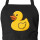 Schürze Quietscheente Gummiente Badeente mit Taschen