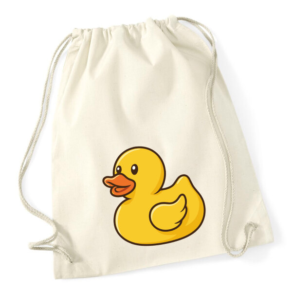 Turnbeutel Quietscheente Gummiente Badeente 12 Liter