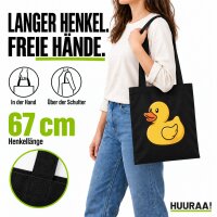 Jutebeutel Quietscheente Gummiente Badeente 10 Liter